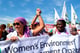 Protest with wedo banner