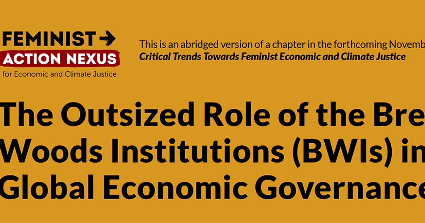 The Outsized Role of the Bretton Woods Institutions (BWIs) in Global ...