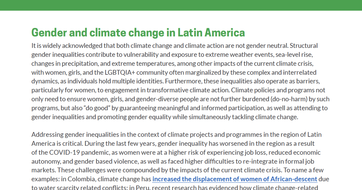 Gender Assessments and Gender Action Plans in Funding Proposals from ...