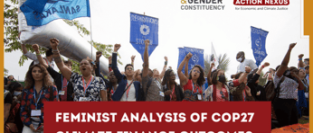 Feminist Analysis of COP27 Climate Finance Outcomes 1