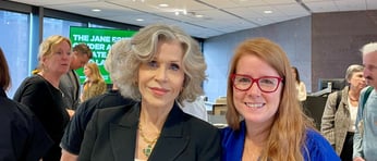 Jane Fonda and Bridget Burns