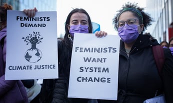 people commuting in high water