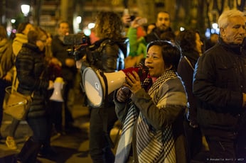 a group of women smiling