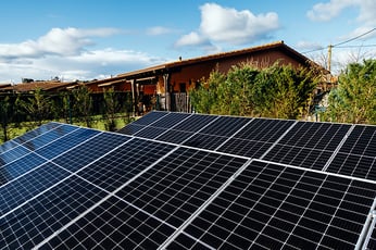 Vecteezy solar panels installed on a rooftop capturing sunlight in a 75350837