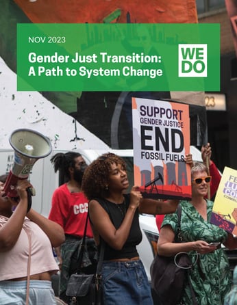 Cover WEDO Just Transition Brief COP28 Nov2023