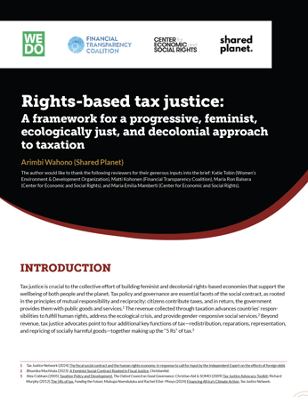Rights based tax justice