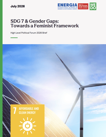 SDG7 and Gender Gaps Towards a Feminist Framework