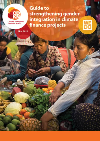 Cover Guide to strengthening gender integration into climate finance projects WEDO CDKN 11 21