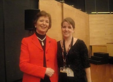 Bridget and Mary Robinson COP15