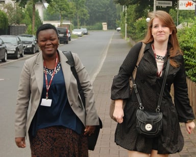 Bridget with Sandra Frietas in Bonn 2010