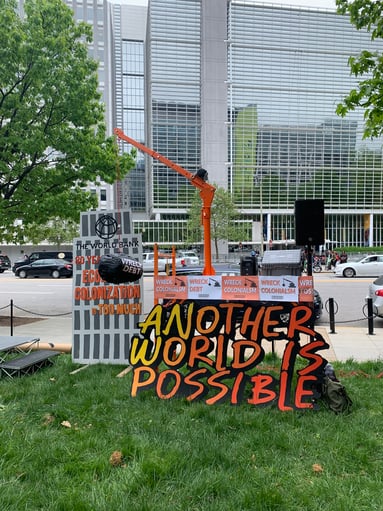 Sign saying Another World Is Possible
